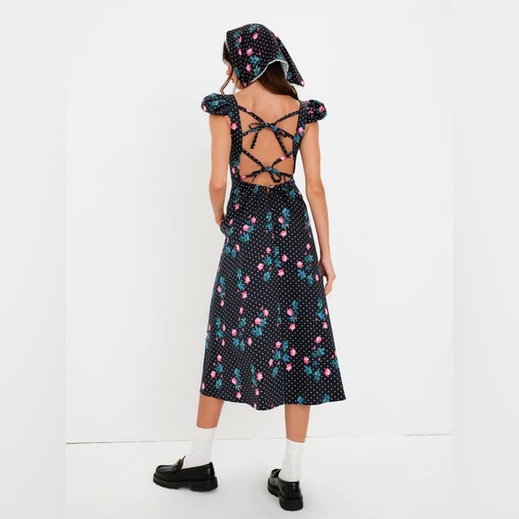 XS For Love & Lemons Florentina Midi Dress - Picture 3 of 4